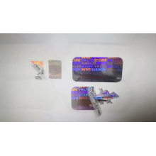 Custom anti-faking security hologram effect easy damaged warranty sticker